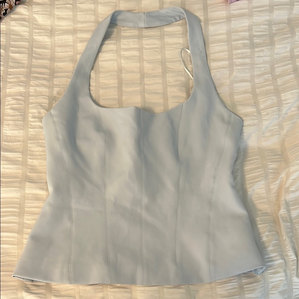 Women's Halter Top in Light Gray